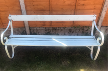 Load image into Gallery viewer, 6ft Victorian Wrought Iron Bench In Need Of TLC