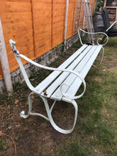 Load image into Gallery viewer, 6ft Victorian Wrought Iron Bench In Need Of TLC