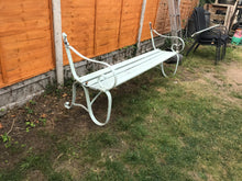 Load image into Gallery viewer, 6ft Victorian Wrought Iron Bench In Need Of TLC