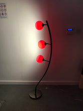 Load image into Gallery viewer, Danalight Cocoon Floor Lamp With Red Glass Shades
