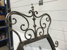 Load image into Gallery viewer, Floor Standing Cheval Mirror In Distressed Ornate Iron
