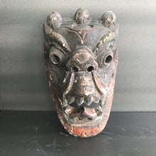 Load image into Gallery viewer, Vintage Wooden Tibetan Mask
