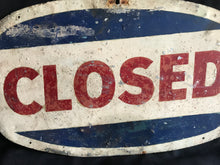 Load image into Gallery viewer, Vintage Enamel Open/Close Sign
