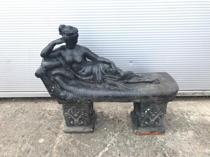 Semi Nude Reclining Lady Garden Ornament