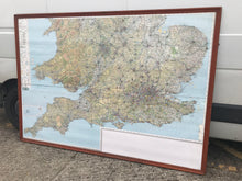 Load image into Gallery viewer, Large framed ordinance survey map
