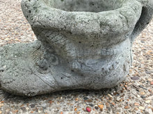 Load image into Gallery viewer, Stone boot shaped garden planters (sold singular)
