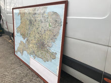 Load image into Gallery viewer, Large framed ordinance survey map
