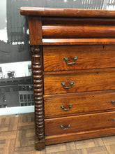 Load image into Gallery viewer, Antique Victorian Mahogany Scotch Chest of Drawers
