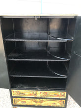 Load image into Gallery viewer, Vintage decoupage Tall Boy Cupboard 188cm X 83.5 X 51cm
