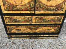 Load image into Gallery viewer, Vintage decoupage Tall Boy Cupboard 188cm X 83.5 X 51cm
